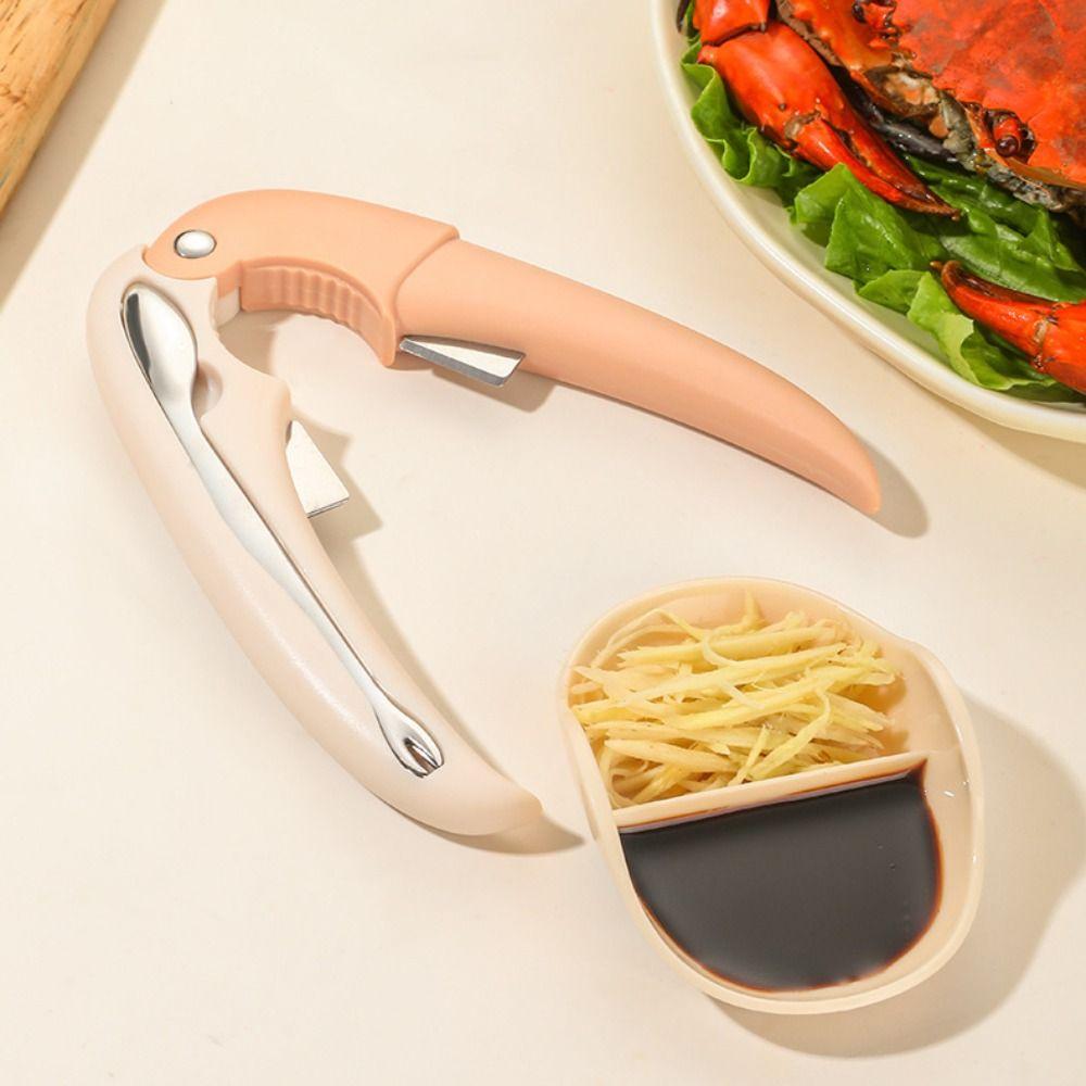 4Pcs/Set Stainless Steel Crab Cracker Set Effort-saving Lobster Claws Picking Fork Set Restaurant