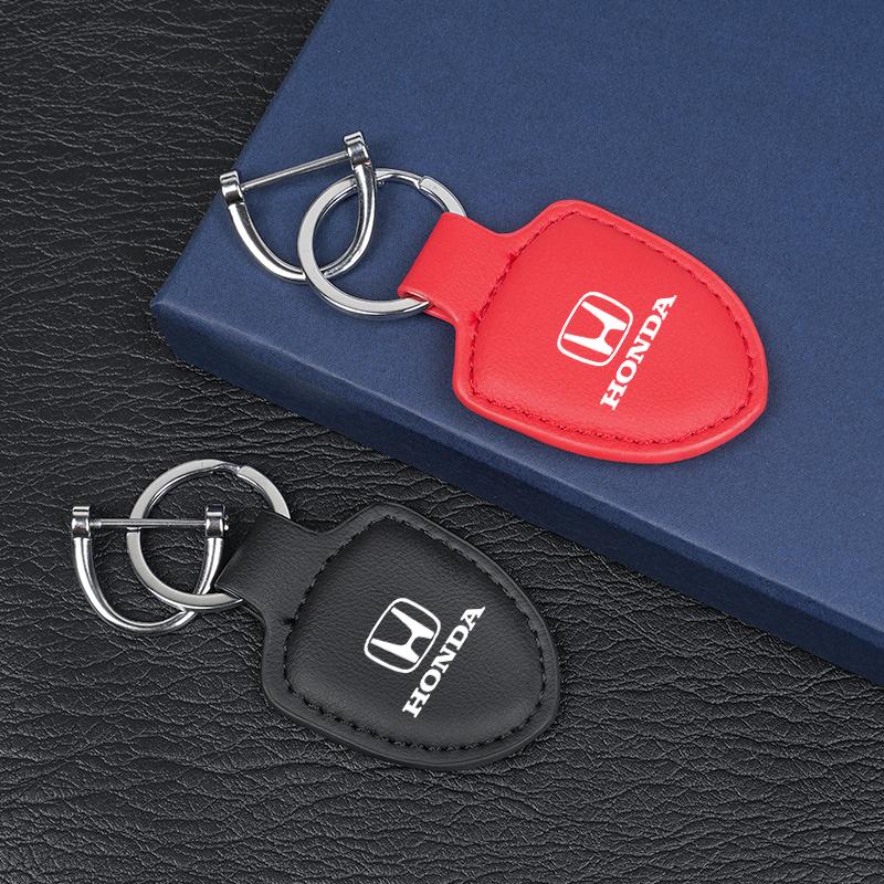 Honda Car Shield Emblem Keychain Pendant Auto Keyring Accessories For Honda Civic FIT Accord Prelude CRV 5th City CRZ CRX Jazz TO0