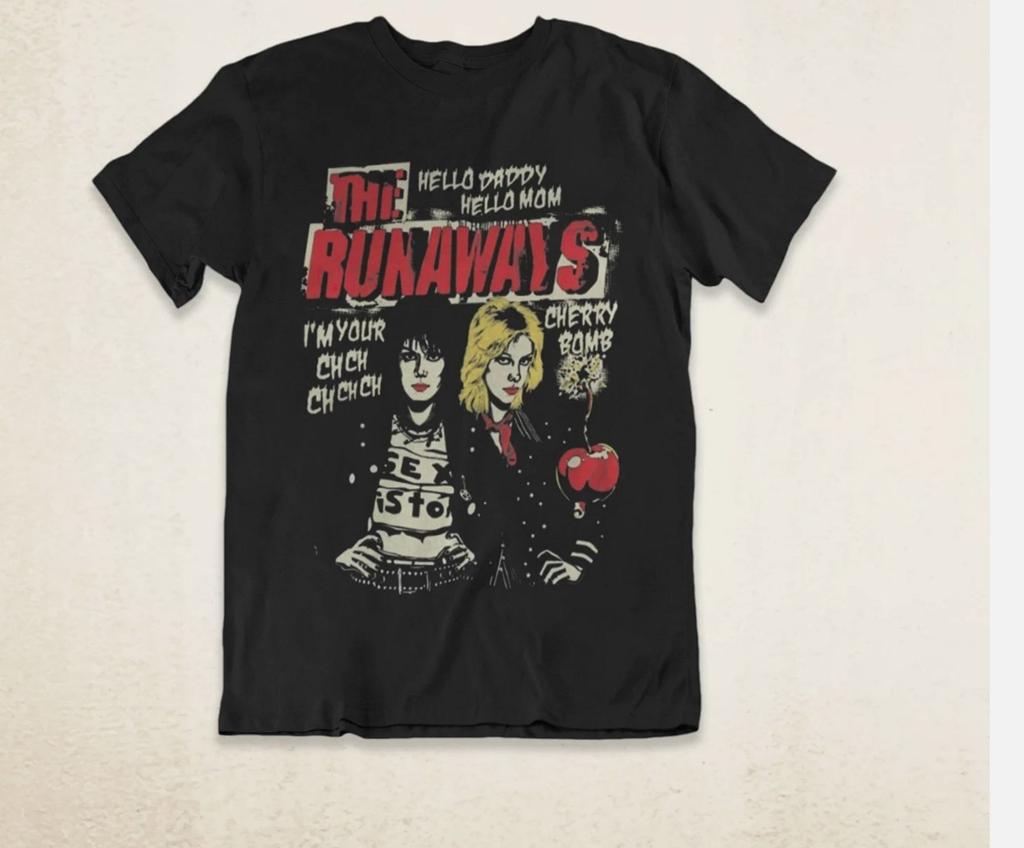 Винтажная футболка The Runaways Хлопок Черный Все Размеры Унисекс