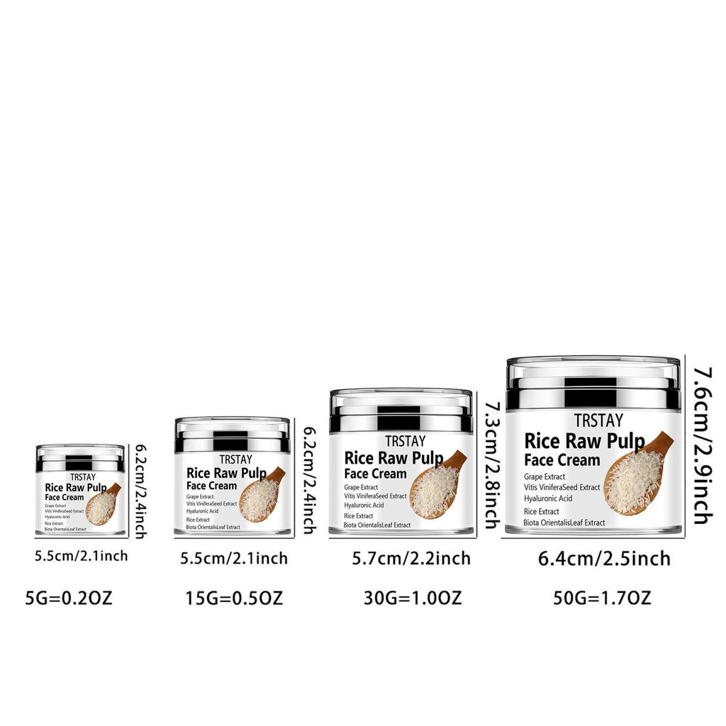 Крем для лица из сырой рисовой мякоти, увлажняющий крем для лица против старения с коллагеном и ретинолом, крем для лица против морщин