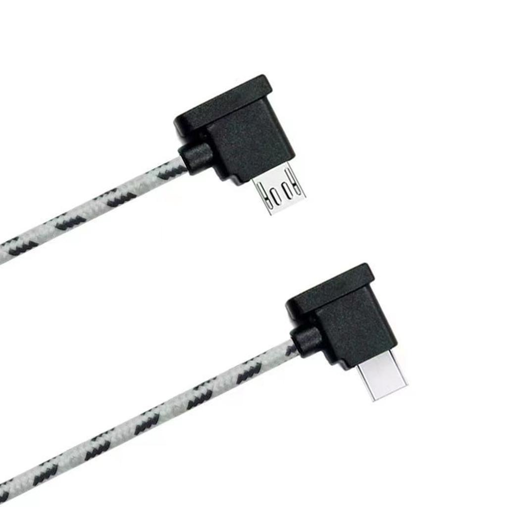 Угловой USB C на USB 5-контактный адаптер-кабель 90 градусов L-образной формы для контроллеров БПЛА Mini 2/Air 2 и смартфонов