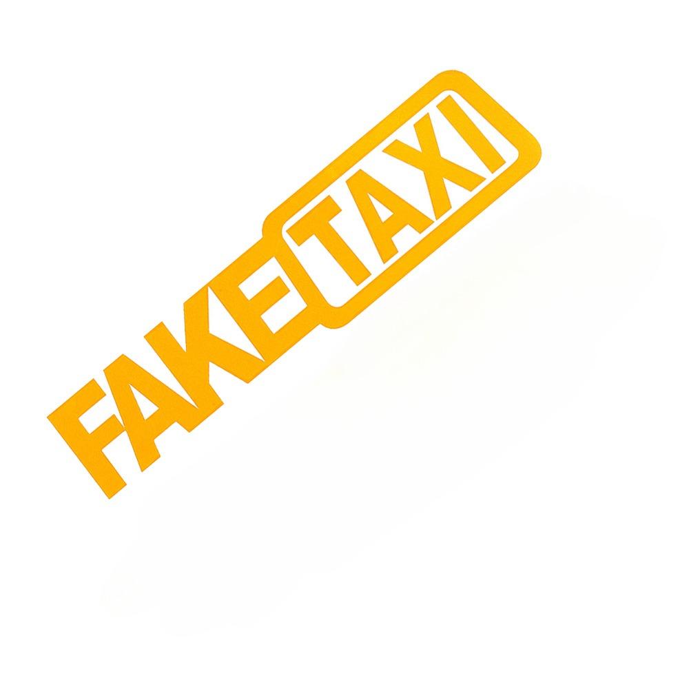 1PC/2PCS FAKE TAXI Car Window Stickers Waterproof DIY Funny Auto Body Vinyl Decals for Bmw Mazda Mercedes Benz Accessories