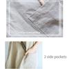 Cotton Linen Baking Cooking Aprons Solid Color Work Clothes Cross Back Apron  Kitchen Accessories