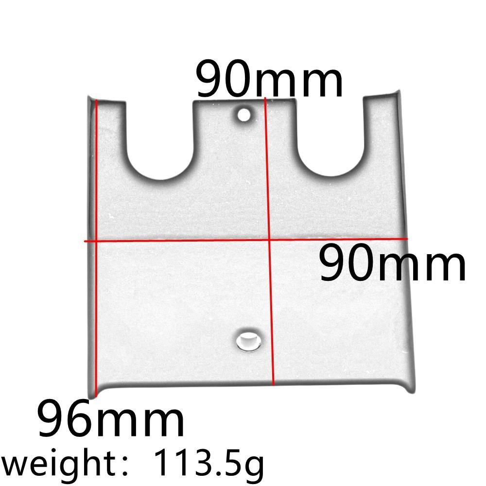 Универсальный черно-серебристый кронштейн-держатель крышки топливного бака для мотоциклов Supreme Glider. Идеальные размеры