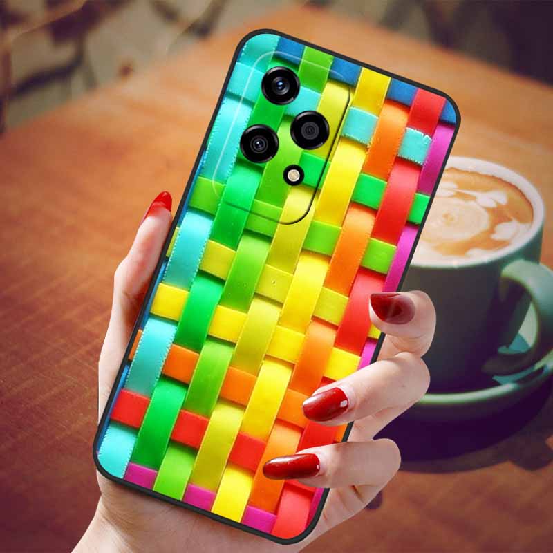 Чехол для Honor 200 Lite Мягкий Силикон Модный Мраморный ТПУ Чехлы для Телефона для Honor200 Lite 200Lite Чехол Capa 6.7'' Ударопрочный Корпус