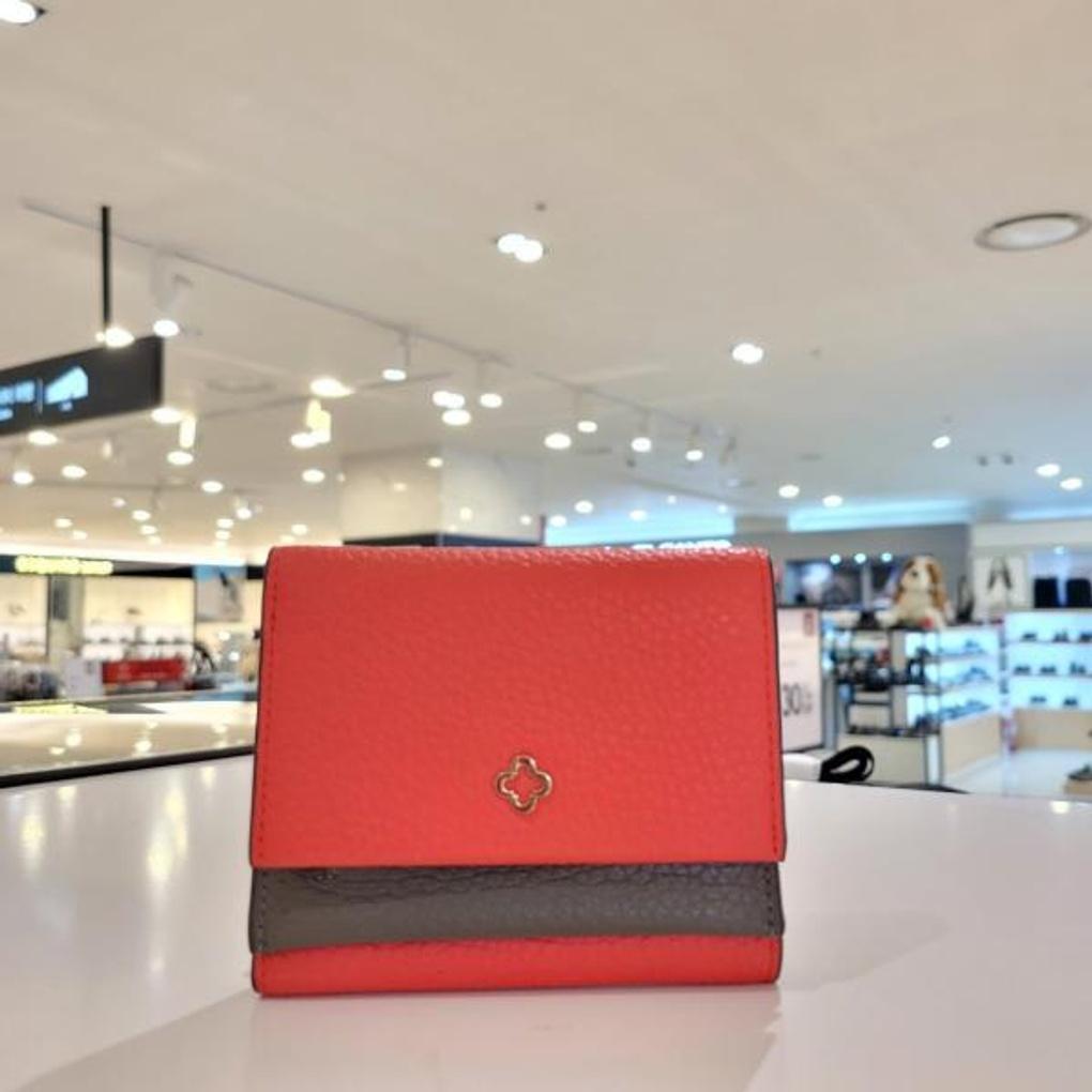 Mari eclaire highly recommended cowhide slim line pretty half wallet 606181