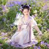 Летнее китайское платье-фея Hanfu для девочек Qibai