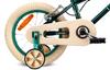 Kids Green LOVEL 14" Steel Bike with Training Wheels, Basket & V-Brakes