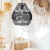 Handwoven Wicker Lampshade Rattan Pendant Lamp Shade Paper Rope Chandelier Cover for Restaurant