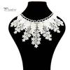 Embroidery Hollow Flower Lace Neckline Neck Collar Trim Clothes Sewing Applique