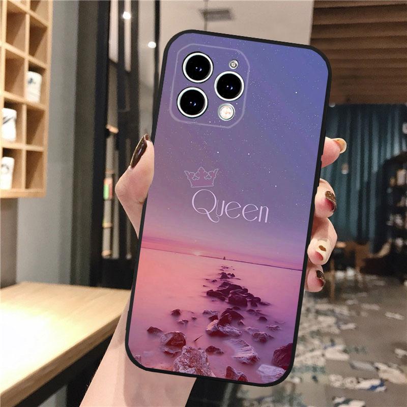 Queen King Phone Case For iphone 17 Pro Max Air 16 15 14 13 Pro Max 15 16 Pro 15Plus Shell