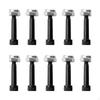 10 шт. гайка вала двигателя гриля болт аксессуары для барбекю прочные практичные сменные части шнека