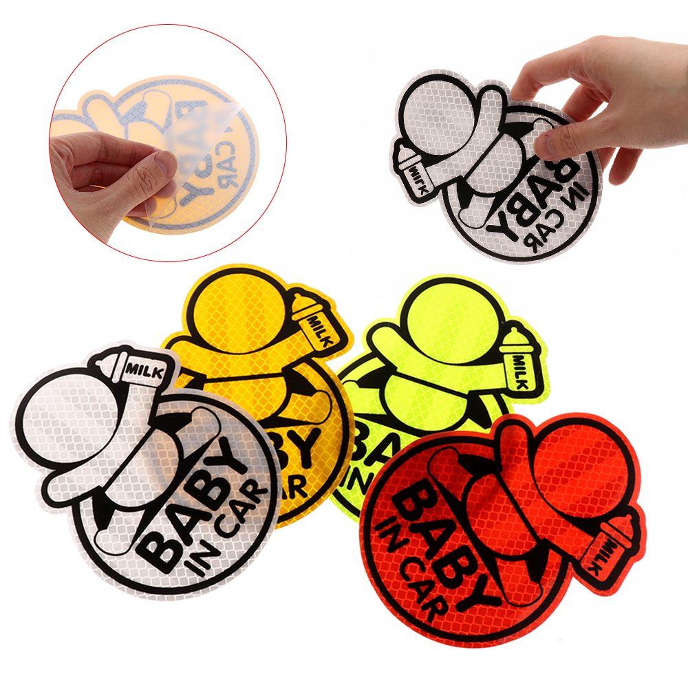 Декор бампера, виниловая наклейка «Ребенок в машине», предупреждающий знак безопасности, светоотражающие наклейки для автомобиля, наклейка на окно