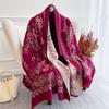 Paisley Ethnic Scarf for Women Jacquard Cashmere Feeling Pashmina Shawls Scarves Tassel Blanket Femme Foulard Poncho Stoles
