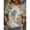 Christmas Camisetas Ropa De Mujer Ofertas 3D Print T-shirts Floral Cartoon T-shirt 2025 Summer New Women's T-Shirt Clothes Tees