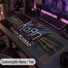 Large Mouse PadKorn Custom Name Text Personalized Desk Mat Non Slip Gaming Pad