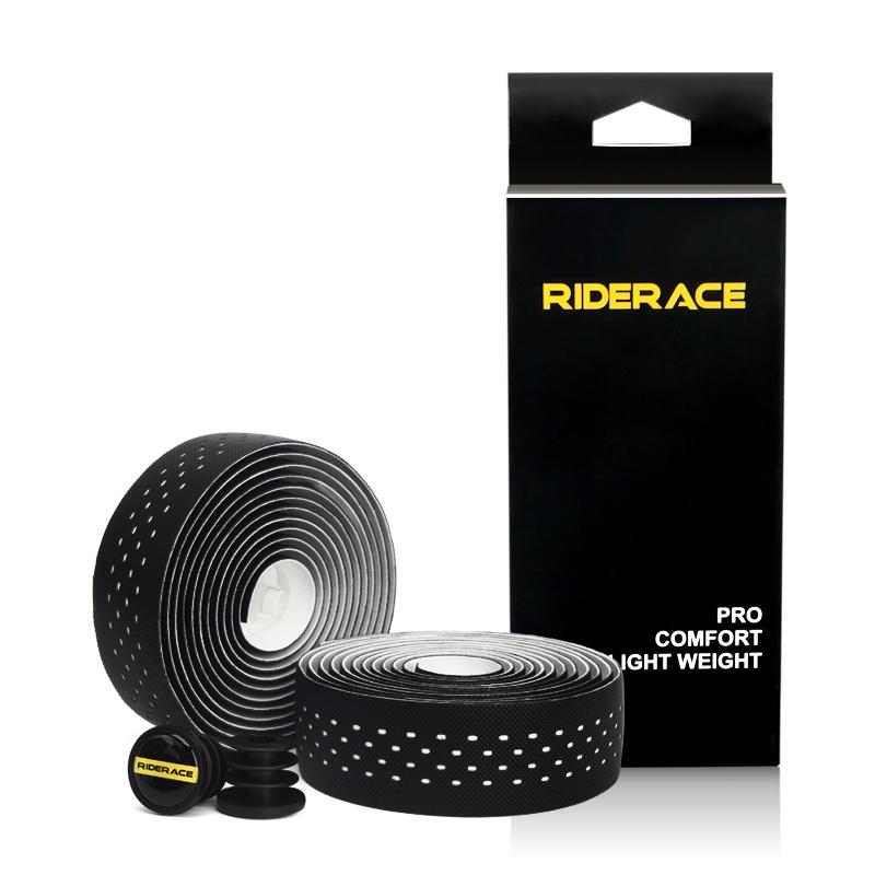 1 пара лент для руля велосипеда, перфорированная дышащая полиуретановая лента для руля шоссейного велосипеда, фиксированный ремень с 2 заглушками
