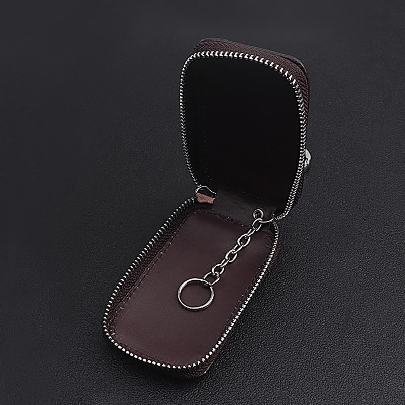 Car Key Bag Zipper Key Storage Protection Storage Bag For Mitsubishi Outlander Lancer ASX Pajero Delica EVO Triton Mirage Parts