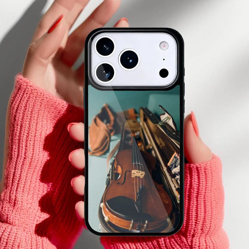 Музыкальный чехол для телефона с изображением скрипки и гитары для iPhone 17 Air 16e 15 14 13 Pro Max Задняя крышка для 12 11 Pro Coque