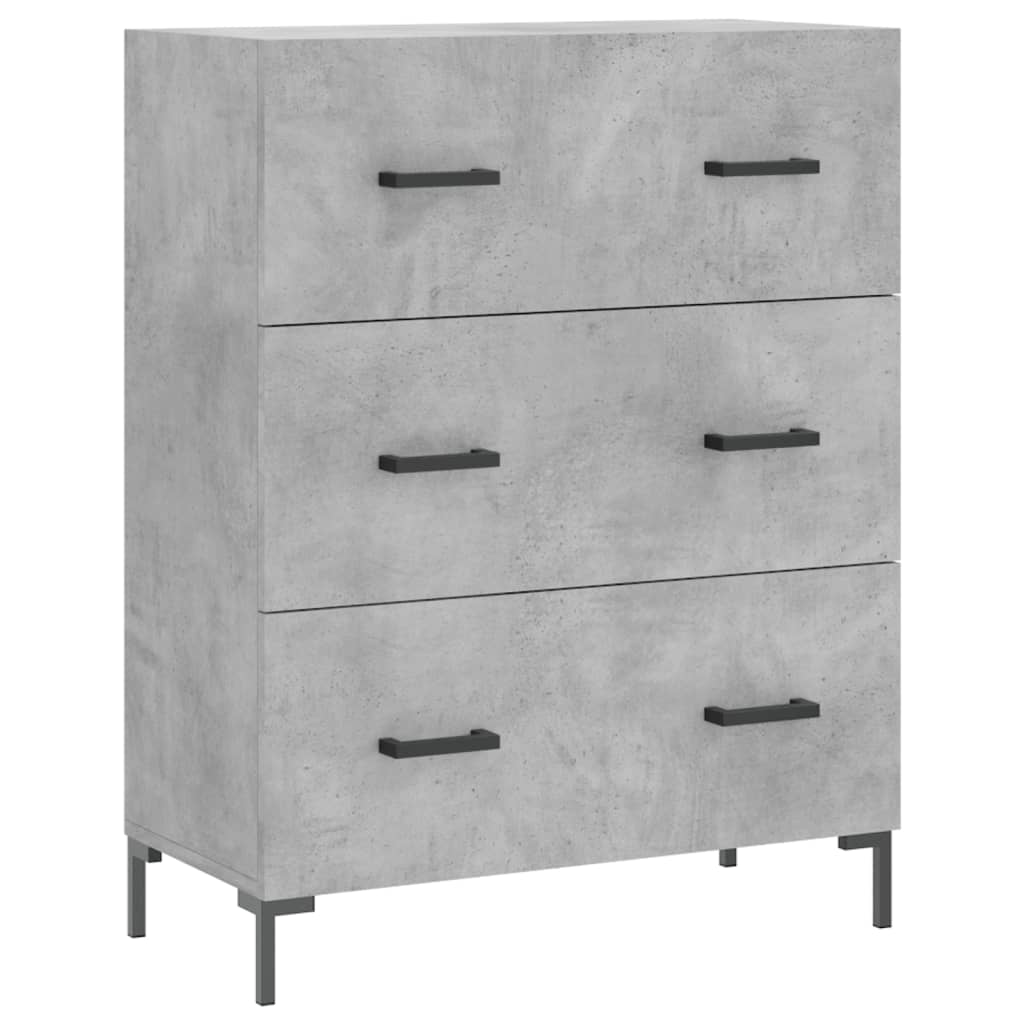 Sideboard Concrete Grey 69.5 x 34 x 90 cm Engineered Wood