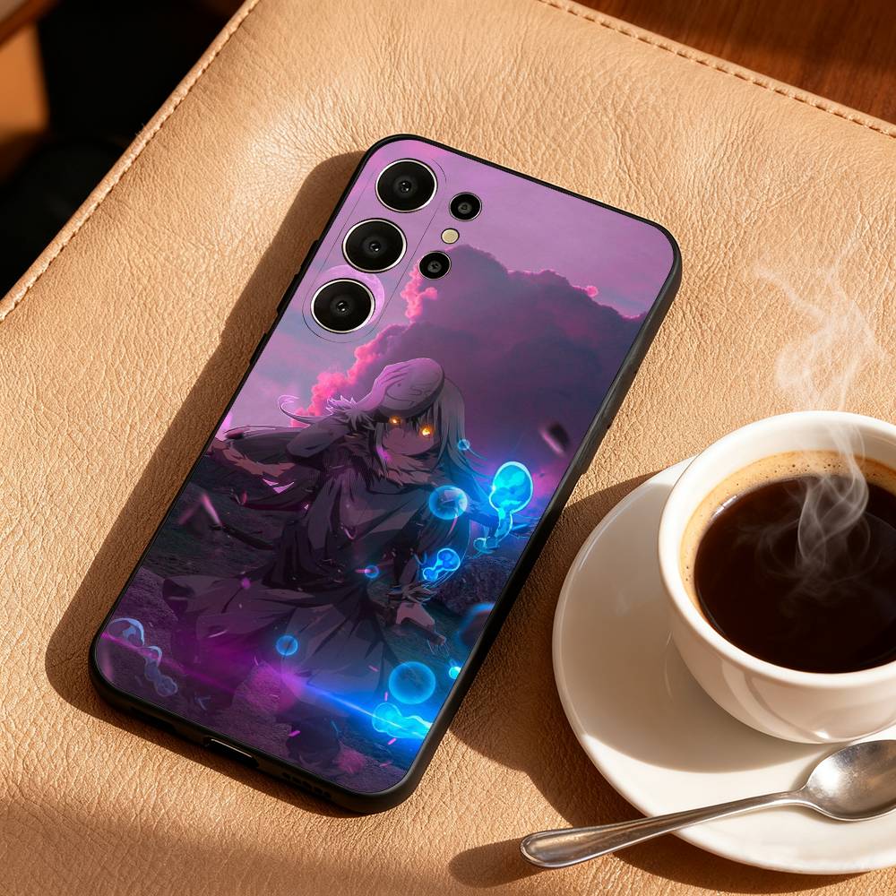 Чехол для телефона Rimuru Tempest T-Tensei для Samsung S26, S25, 24, 23, 22, 30, 21, 10, 9, Ultra, Plus, Lite, Черный Мягкий Чехол