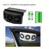 Car Solar Powered Fan Window Fan Colder Air Vent Cooling Air Circulator Automatic Cooling Car Fan For Truck Vehicle Amagi