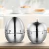 Cute Egg Shaped 60 Minutes Visual Stainless Steel Kitchen Timer Alarm Clock Countdown Reminder