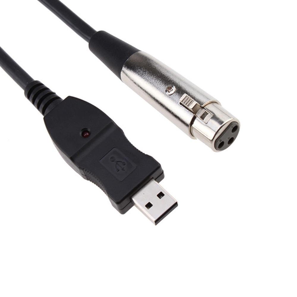 3M XLR гнездо к USB аудиокабель Микрофон к USB интерфейсный кабель Новый
