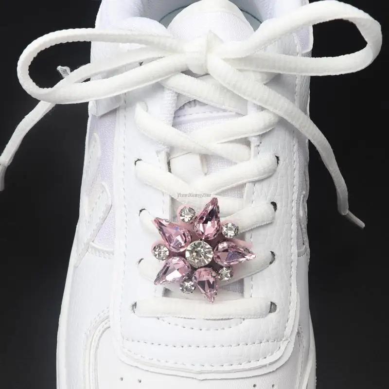 Роскошные стразы Зажимы для украшения обуви Разноцветные драгоценные камни Шармы для обуви Жемчужные шнурки для кроссовок Бриллиантовые пряжки Аксессуары для обуви