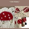 Knit Fabric Crochet Hair Bands Cartoon Design Hair Scarf Mushroom Hair Bands  Holiday Season