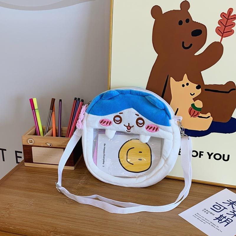 Новая милая плюшевая мультяшная кукла-сумка женская двухмерная вышивка плюшевая сумка-боль легкая наплечная сумка-мессенджер