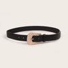 Versatile Womens Waist Accessory With Metal Pin Buckle And Artistic Shape For Daily Use