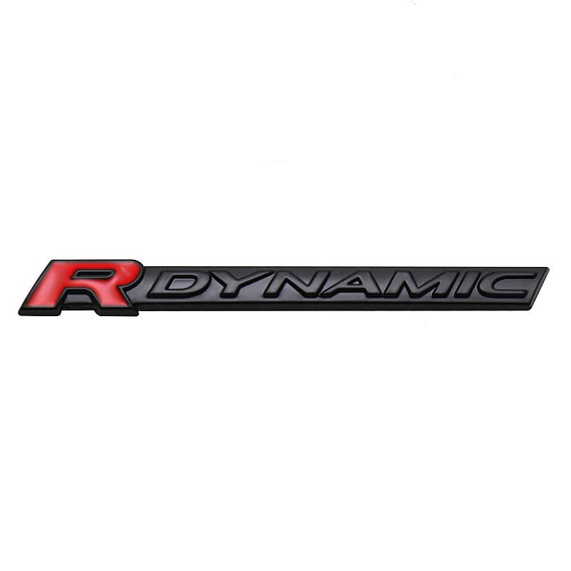 Металлический логотип R DYNAMIC для автомобиля, эмблема, наклейка для бокового крыла, багажника, для VELAR Sport Discovery Evoque HSE Defender