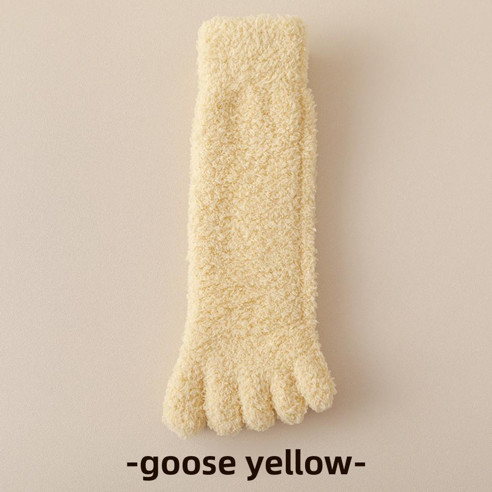 Зимние носки с пятью пальцами из кораллового флиса – Утепленные теплые носки для сна и дома для мужчин и женщин