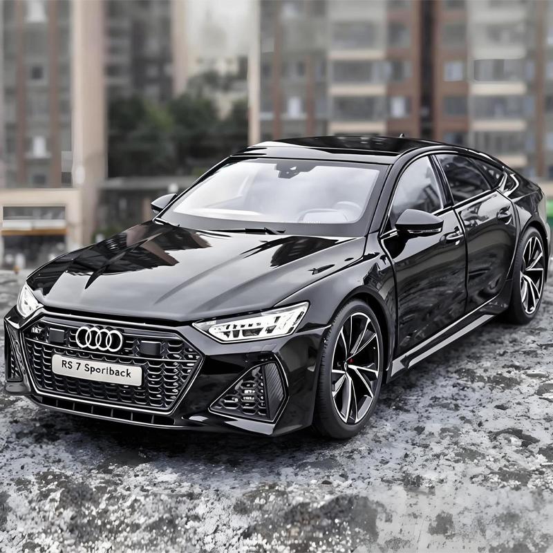 1:18 RS7 Sportback Четырехдверное купе Машинка на радиоуправлении Литой из сплава Модель автомобиля Хобби Коллекционирование Декоративные подарки Коробка для парня