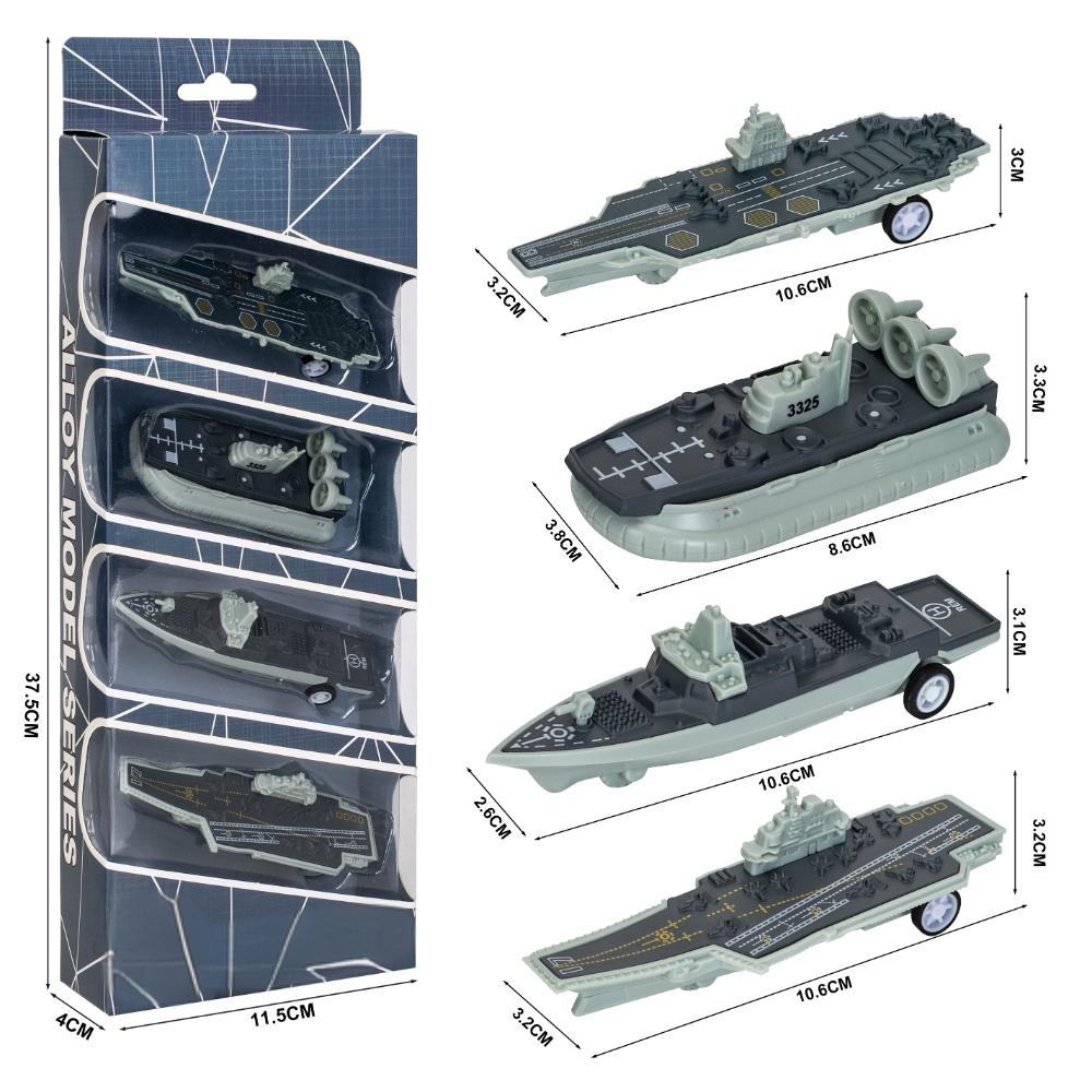 1:64 Эсминец Фрегат Атомная Подводная Лодка Десантный Катер Сплав Литьевая Модель С Инерционным Механизмом Детская Игрушечная Лодка Серия Miniauto День Рождения