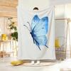 Art Graphic butterfly Throw Lightweight 240g Flannel Blanket Soft Skin-friendly for Summer Cooling
