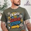 Matching Couple Shirt I'm with The Senior Citizen Funny Halloween Costume T-Shirt, Couples Gift, Spooky Graphic Tee