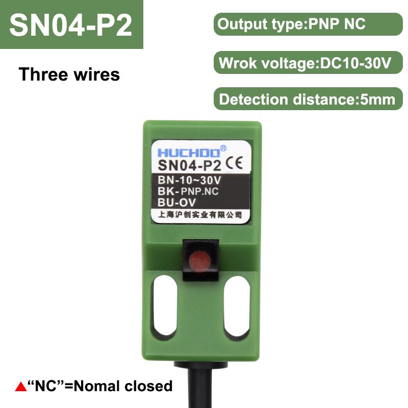 Бесконтактный переключатель металлический предел SN04 датчик квадратный водонепроницаемый NPN PNP NO NC DC три провода 10-30 В AC два провода 90-250 В