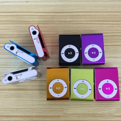 Мини MP3-плеер Портативный слот для карт TF Металлический зажим USB Спорт Цифровой музыкальный Walkman для бега