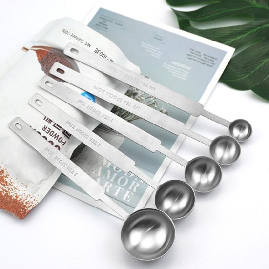 1 шт./1 комплект, ложка для кофейных зерен, двойная шкала, устойчивая к коррозии, ложка для сухого молока из нержавеющей стали