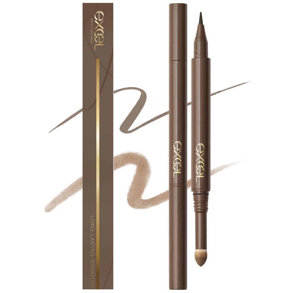 Excel Eyebrow N LT01 Natural Brown Eyebrow Eyebrow Long-Lasting Liquid, Long-Lasting