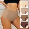 4Pcs Sexy Women Panties High Waist Underwear Breathable Cotton Girls Underpants Plus Size Solid Panty Slimming Female Briefs
