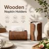 Smooth Extraction Wooden Tissue Storage Box INS Elegant Paper Towel Case Modern Minimalist Table Paper Container Coffee Table