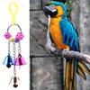 Игрушка-птица, устойчивая к царапинам, устойчивая к укусам, анти-сломанная, не выцветающая, шнурок, шлифовальный рот, хрустящий колокольчик, круглое кольцо, игрушка-попугай для клетки для домашних животных