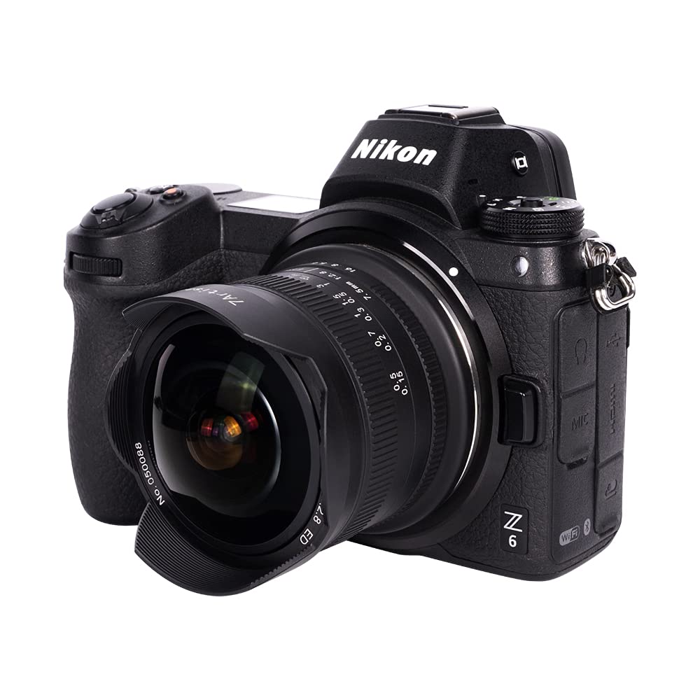 7Artisans II ED Z Mount Nikon Z Черный объектив 7.5mm F2.8 FISH-EYE APS-C