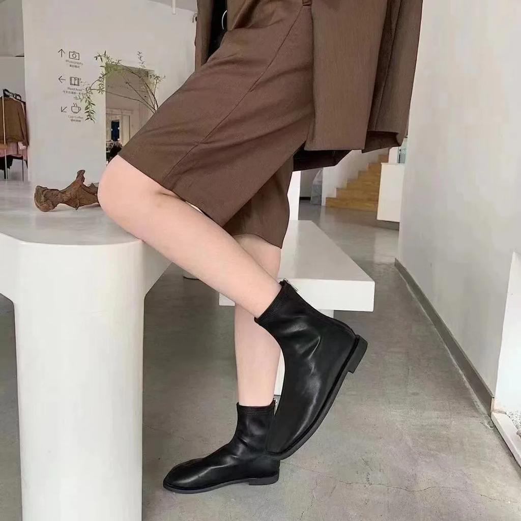 Женские ботинки, роскошные повседневные туфли из искусственной кожи для женщин, тренд 2024 года, удобные мокасины, короткие уличные осенние ботинки