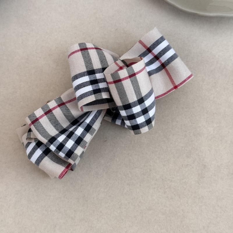 Британская ретро классическая клетчатая заколка-банан, элегантная вертикальная заколка, высокий хвост, круглая голова, затылок