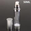 15/30/50Ml Uv Silver Lotion Bottle Empty Vacuum Pump Bottles Portable Facial Cream Foundation Airless Bottle Cosmetics Spray