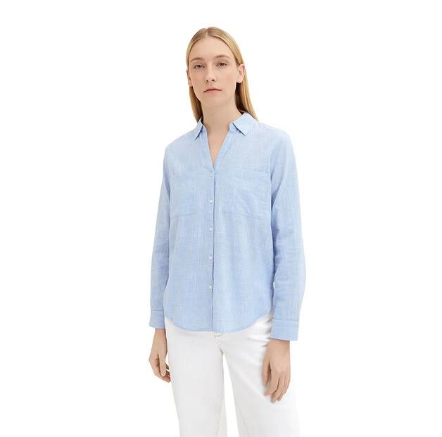 Tom Tailor With Slub Structure 1035247 Blouse